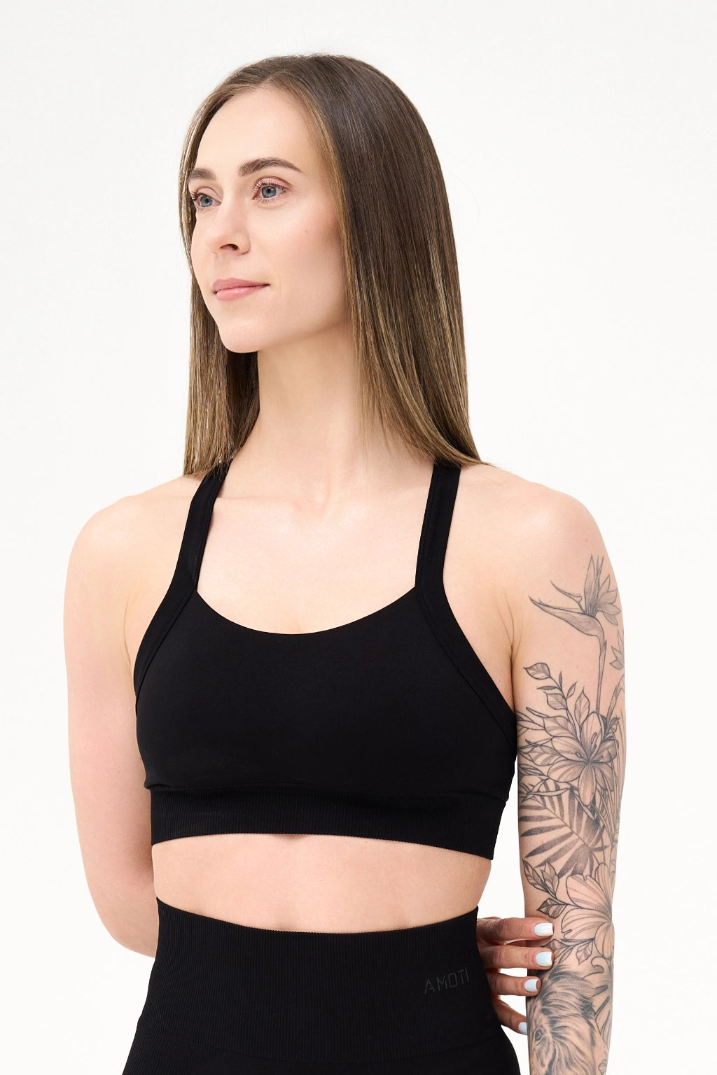 Juoda Power Sportinė Liemenėlė